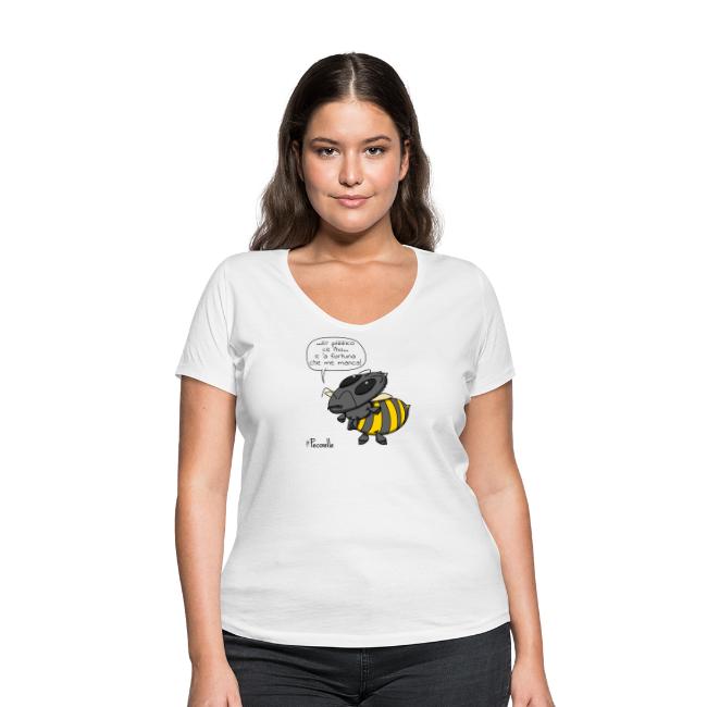 maglietta con disegno ape romana