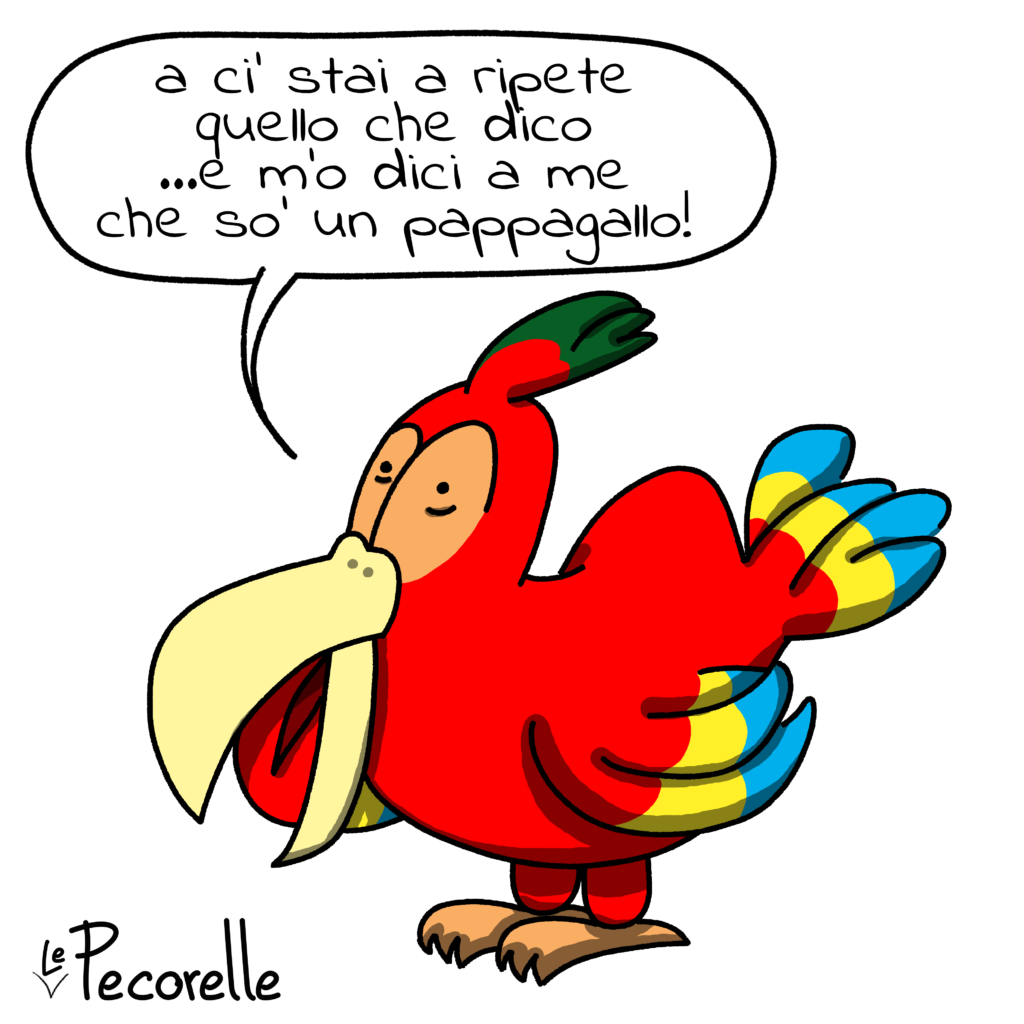pappagallo romano parlante